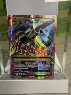 Pokemon TCG Mega M Blastoise EX Evolutions Full Art Ultra Rare Holo Card 102/108 - Image 1