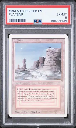 1994 MTG REVISED EDITION PLATEAU PSA 6 - Image 1