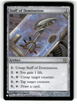 Staff of Domination NM The List Reprints 156/165 MTG Regular Rare - Image 1
