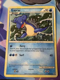 Lapras Holo HeartGold SoulSilver Pokemon Card #HGSS14 Black Star Promo - Image 1