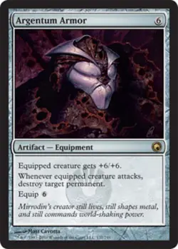 1x Argentum Armor Moderate Play MTG Magic - Kid Icarus - - Image 1
