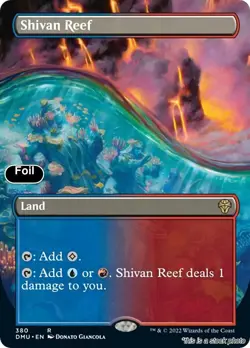 MTG Shivan Reef (Borderless) [DMU - 380] LP Foil - Image 1