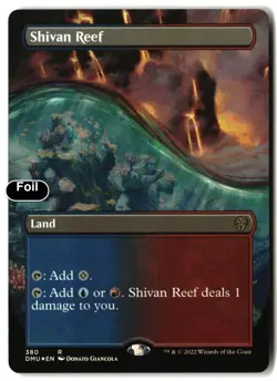 MTG Shivan Reef (Borderless) [DMU - 380] LP Foil - Image 2