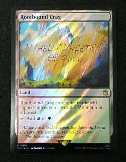 MTG Rootbound Crag - Surge Foil - Doctor Who - 0891 NM/Never Played - Image 1