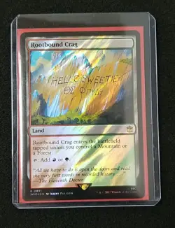 MTG Rootbound Crag - Surge Foil - Doctor Who - 0891 NM/Never Played - Image 3