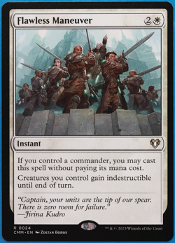 Flawless Maneuver Commander Masters MINT White Rare CARD (502834) ABUGames - Image 1