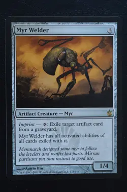 Magic The Gathering MTG MYR WELDER Mirrodin Besieged LP Lightly Played - Image 1