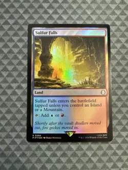 MTG Sulfur Falls #0294 Foil Rare Universes Beyond: Fallout (PIP) - Image 1
