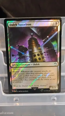 Magic The Gathering Dalek Squadron surge Foil Artifact Creature Black Doctor Who - Image 1