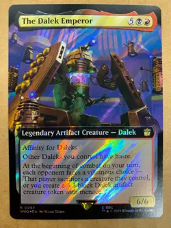 MTG 1x SURGE FOIL The Dalek Emperor 997 Universes Beyond: Doctor Who Magic x1 NM - Image 1