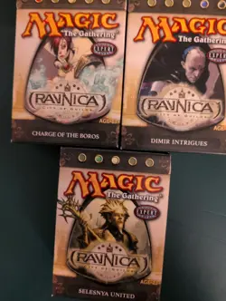MTG Ravnica City of Guilds Theme Deck Lot x3 Boros Dimir Selesnya 2005 Precons - Image 1