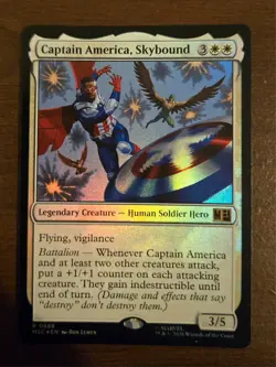 Captain America, Skybound Foil Marvel Super Heroes Mtg Nm 0588 - Image 1