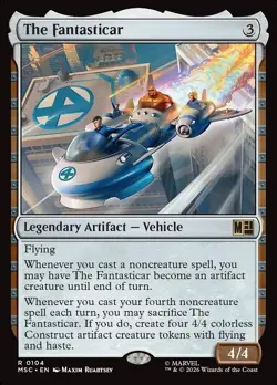 MTG - The Fantasticar - 0104 - NM - Commander: Marvel Super Heroes - SURGE FOIL - Image 1