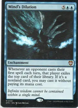 MTG: Outlaws of Thunder Junction Commander: Mind's Dilation: LP Condition - Image 1