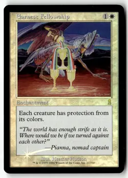 MTG Foil Earnest Fellowship - Odyssey Moderately Played English - Image 1