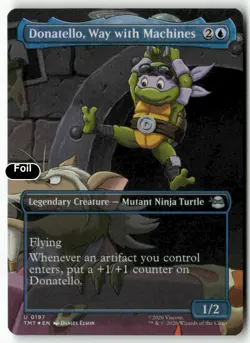 Donatello, Way with Machines (Borderless) [Magic TMT - 197] Foil - Image 2