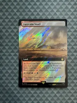 MTG Furycalm Snarl #1090 Surge Foil Extended Art Rare UB: Doctor Who (WHO) - Image 1