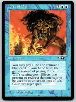 Force of Will 42 Uncommon Alliances Magic: The Gathering Lightly Played - Image 1