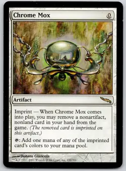 Chrome Mox 152 Rare Mirrodin Magic: The Gathering Lightly Played - Image 1