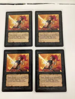 Magic The Gathering - Beta Edition - Paralyze Lot Of 4 - Image 1