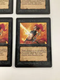 Magic The Gathering - Beta Edition - Paralyze Lot Of 4 - Image 3