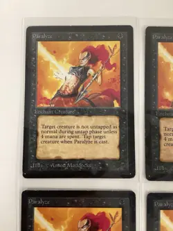 Magic The Gathering - Beta Edition - Paralyze Lot Of 4 - Image 5