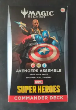 Marvel Super Heroes Commander Deck - Avengers Assemble- MTG Sealed - Image 1