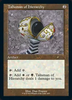 Talisman of Hierarchy - Foil Etched Retro Frame SLD NM MTG - Image 1