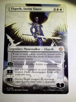 Elspeth, Storm Slayer (Borderless) Tarkir: Dragonstorm Regular - Image 1
