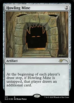1x Howling Mine MTG - Secret Lair - Light Play - Image 1