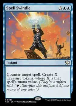 1x Spell Swindle MTG - Commander: March of the Machine - Moderate Play - Image 1