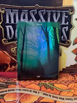Magic: The Gathering Unstable (2017) Full Art Forest FOIL - Image 1