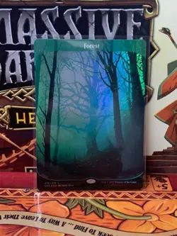 Magic: The Gathering Unstable (2017) Full Art Forest FOIL - Image 2