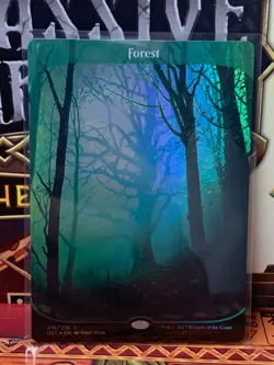 Magic: The Gathering Unstable (2017) Full Art Forest FOIL - Image 5