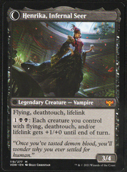 Henrika Domnathi 119/277 Mythic LP Innistrad: Crimson Vow MTG TCG - Image 2