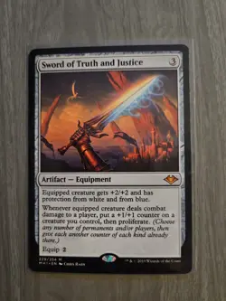 MTG Sword of Truth and Justice MH1 229/254 Modern Horizons Mythic NM - Image 1