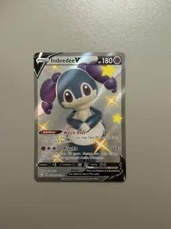 Pokemon TCG Indeedee V Shining Fates SV114/SV122 Holo Shiny Holo Rare NM/M - Image 1