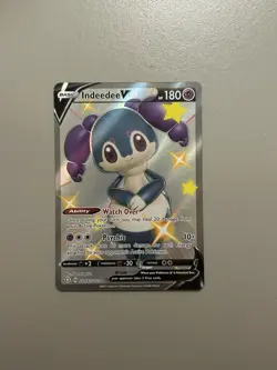 Pokemon TCG Indeedee V Shining Fates SV114/SV122 Holo Shiny Holo Rare NM/M - Image 2