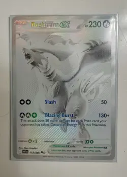 Pokemon TCG Reshiram EX White Flare Mint-Near Mint Condition Card 174/086 BWR - Image 1