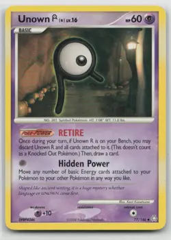 Unown [R] 77/146 Uncommon Legends Awakened Pokemon Moderately Played - Image 1