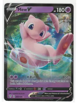Pokemon TCG-Mew V 069/189 --Darkness Ablaze Holo Card - Image 1