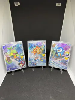 Pokemon First Partner Illustration Collection Series 1 Gen 4 Sinnoh Starters Set - Image 1