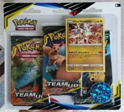Pokemon Sun & Moon Team Up Ultra Necrozma 3-Pack Blister Factory Sealed Rare 820650804885 - Image 1