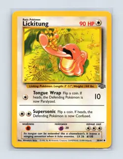 Lickitung 38/64 Uncommon Jungle Pokemon Unlimited Lightly Played - Image 1
