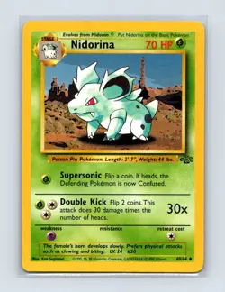 Nidorina 40/64 Uncommon Jungle Pokemon Unlimited Lightly Played - Image 1