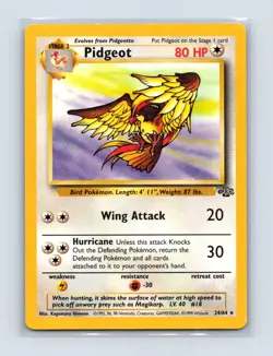 Pidgeot 24/64 Rare Jungle Pokemon Unlimited Lightly Played - Image 1