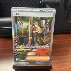 Pokemon TCG Rika 258/182 SV04 Paradox Rift Special Illustration Rare Holo - Image 1
