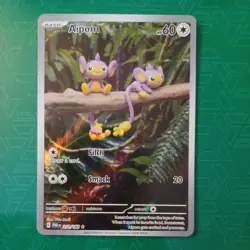 Pokemon Paradox Rift Aipom 211/182 Holo Illustration Rare Card NM Condition - Image 1