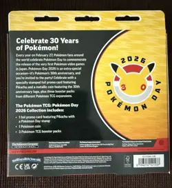 Pokemon TCG Pokemon Day 2026 Sealed Box Pikachu Promo + Booster Packs - Image 2