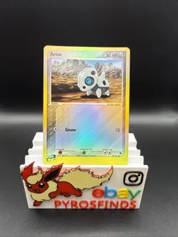 Pokemon TCG Aron 50/109 EX Ruby & Sapphire Reverse Holo LP - Image 1